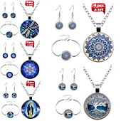 ieftine Seturi de Bijuterii-seturi de bijuterii de mireasă 1 set aliaj 1 brățară cercei colier femei la modă europeană franceză cool set de bijuterii în stil vintage pentru ocazie specială cadou vacanță