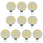 cheap LED Bi-pin Lights-G4 Bi-pin Base LED Light Bulbs 10-30V G4 15 SMD 5730 LED Corn Light Equivalent to 20W Halogen Bulb Replacement for Interior decorative lights Chandelier Crystal Light 10Pcs
