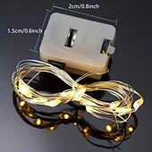 economico Lampada proiettore e proiettore laser-Luci a stringa LED a batteria 10 confezioni di decorazioni per palloncini interne mini LED festa matrimonio Natale luci d&#039;atmosfera a stelle piene