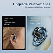 Недорогие Телефонные и Бизнес гарнитуры-X91 Bluetooth 5.3 гарнитура с поддержкой громкой связи заушные наушники стерео Hi-Fi для вождения йоги фитнеса и мобильных телефонов