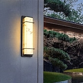 preiswerte Außenwandleuchten-Outdoor-LED-Wandleuchte Liniendesign wasserdichte Beleuchtung Innen Marmor Wandleuchte moderne Schlafzimmer warmweißes Licht 1 Stück