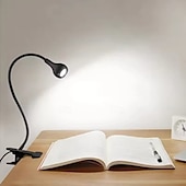 お買い得  デスクランプ-デスクランプ、読書灯、USBフレキシブルグースネックLEDランプ、LEDネイルランプ、メタルホースランプ、ベッドのヘッドボードやコンピューターにクリップ