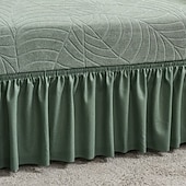 baratos Capa para assento de Sofá &amp; Apoios de Braços-Capa de almofada de sofá com saia para sala de estar com design vintage, protetor de móveis resistente à água, elastano, elástico removível, capa de sofá de canto em forma de L