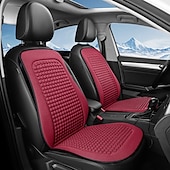 economico Coprisedili per auto-Cuscini per sedili auto traspiranti - comfort rinfrescante per tutte le stagioni, vestibilità leggera &amp;imbottitura in spugna di poliestere portatile per un maggiore relax