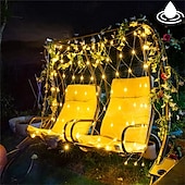 economico Plug in elettrico-luci notturne a rete a led 1.5x1.5m 3x2m 220v matrimonio natale fata stringa luce esterna impermeabile festa festa decor luci a rete con tappo di coda