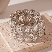 economico Braccialetti-Bracciale zirconia stile vintage classico goccia moda vintage trendy cromo gioielli argento  argento 2 per festa di matrimonio fidanzamento prom