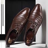 economico Formale-scarpe eleganti da uomo con lacci bianchi - scarpe eleganti per matrimoni, feste da ballo e occasioni speciali