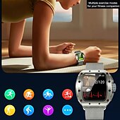 Χαμηλού Κόστους Smartwatch-696 V68 Εξυπνο ρολόι 1.76 inch Έξυπνο ρολόι Bluetooth Βηματόμετρο Υπενθύμιση Κλήσης Παρακολούθηση Ύπνου Συμβατό με Android iOS Άντρες Κλήσεις Hands-Free Υπενθύμιση Μηνύματος IPX-0 Θήκη ρολογιού 44mm
