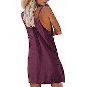 preiswerte Freizeitkleidung-ärmelloses Minikleid für den Sommer für Damen