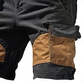 cheap Outdoor-Men&#039;s Cargo Shorts Shorts Bermuda shorts Beach Shorts Hiking Shorts Multi Pocket Straight Leg Geometric Color Block Plain Breathable Moisture Wicking Knee Length Outdoor Casual Daily Vacation Fashion