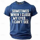 voordelige Grappige T-shirts voor mannen-Voor heren Grappig T-shirt Korte mouw T-shirt 3D-afdrukken Strakke ronde hals Overhemd Modieus Dagelijks Basic Straat Casual Dagelijks Zwart Rood blauw Zomer Lente Alle seizoenen Kleding S M L XL XXL