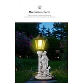 preiswerte Landschaftslichter-1 pc led outdoor landschaft lichter engel umarmung buch mutter und kind harz anhänger lampe hof garten rasen pfad park landschaft lampe dekorative lampe