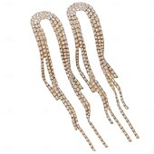 abordables Boucles d&#039;oreilles-Femmes Boucles d&#039;oreilles pendantes Boucles d&#039;oreilles Frange à pompons Joie Des boucles d&#039;oreilles Bijoux Argent / Dorée Pour Mariage Quotidien Fiançailles Bal de promo Festival