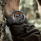 abordables Relojes inteligentes-SmartWatch GPS compás altitud exterior AMOLED 466*466 pantalla HD frecuencia cardíaca llamada por Bluetooth IP68 pulsera inteligente para hombres