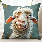 billige dyrestil-Morsom dyre sau dekorative kastputer deksel 1PC myk firkantet sofa putevar putevar til soverom stue sofa stol