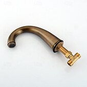 economico Rubinetti per lavandino bagno-Rubinetto per lavabo - Ampia diffusione Ottone Antico / Nichel spazzolato / Galvanizzato Rubinetto a tre fori Due maniglie tre foriBath Taps