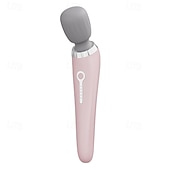 economico Massaggiatori per corpo-Massaggiatore elettrico ultra compatto ricaricabile via USB con vibrazioni ad alta frequenza per il rilassamento totale del corpo collo schiena gambe e lombari