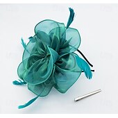 お買い得  結婚式のかぶと-ヘッドピース 羽毛 結婚式 パーティー エレガント 結婚式 と フェザー かぶと 帽子