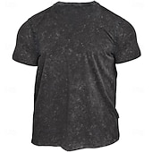 preiswerte Herren -Grafik -T -Shirt-Pride-Monat Herren Regenbogen T-Shirt Gewaschenes Hemd Baumwolle Kurzarm Grafik Hemd Schwarz Bequemes T-Shirt Straße Täglich Modedesigner-Kleidung