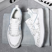 preiswerte Sneaker für Herren-Modische Herren-Sneaker – Retro-inspirierte Muster, Kunstledermaterial, ideal für Freizeitausflüge und Abenteuer in der Stadt
