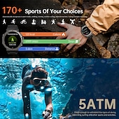 economico Smartwatch-696 DM58 Smart Watch Fitness Tracker Monitor del Sonno Promemoria Chiamata Bluetooth Android iOS Faccia Personalizzata 1,43