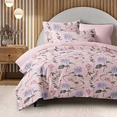 cheap 100% Cotton-Floral Duvet Cover Set 100% Cotton Soft and Breathable Bedding Featuring Colorful Flowers Lightweight and Durable Quilt Cover Comfortable for All Seasons Easy to Care