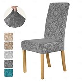 cheap Dining Chair Cover-Velvet Dining Chair Cover Slipcover Elastic And Soft Chair Protector For Home Decor