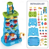 cheap Beach &amp; Outdoor Toys-Water Table for Toddler 3-5 1-3 - Outdoor Kids Water Table - Sand Sensory Table Beach Summer Toys Sandbox Activity Table Outdside Water Toys Splash Table Water Table for Girls 3-5 4-8 Pink
