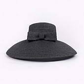 billige Festhatter-Hatter Fiber Bowlerhatter Bøttehatt Solhatt Ferie Te Fest Elegant Bryllup Med Sløyfe Tvinning Hodeplagg Hodeplagg