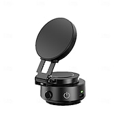 abordables Supports de voiture-Support de téléphone magnétique sous vide pour voiture, support extensible rotatif à 360 degrés avec forte aspiration pour tableau de bord et pare-brise