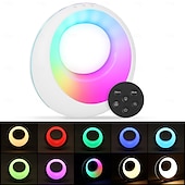 economico Luci intelligenti-1 pz luce notturna dimmerabile a colori RGB con telecomando, timer dimmerabile touch, batteria ricaricabile USB, luce notturna per interni e camera da letto