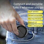 お買い得  ビジネスヘッドセット-モバイルデバイス向けのエルゴノミックデザインとステレオサラウンドサウンドを備えたハンズフリーインイヤーBluetooth 5.3ヘッドセット