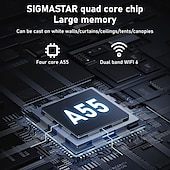 Недорогие Проекторы-y3s домашний hd проектор мини мини мини портативный wifi домашний телефон проектор android 13.0 720p (1280 720) 2g16gпредустановленный youtube и netflix wifi6 2.4/5g двухдиапазонный wifi поддерживает