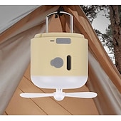 billiga Campingljus &amp;amp; lyktor-1 st utomhus campingljus fläkt multifunktionsspray fyra växlar dimmer två växlar dimning usb laddningsupphängningskrok