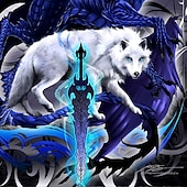  Per uomo Lupo Maglietta Manica Corta maglietta Stampa 3D Girocollo Camicia Esagerato Designer Feste Streetwear Casuale Viola Estate Primavera Tutte le stagioni Abbigliamento S M L XL XXL XXXL 4XL