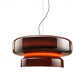 voordelige Eilandlichten-LED hanglamp 36cm glazen kroonluchter enkele kop plafondlamp voor loft bar woonkamer eetkamer warm wit 110-240v