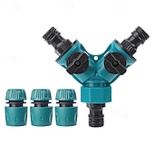 cheap Watering &amp; Irrigation-Y-Type Three-Way Connector with Three 1/2&quot; Quick-Release Fittings, Water Pipe Splitter