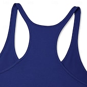 ieftine Tricouri de Sală-Bărbați Bluză Vestă Cămașă fără mâneci Tricou Gym Muscle Fără manșon În U Vară Simplu Modă Clasic Comfortabil Casual Sport Concediu Negru Alb Galben Top tricou pentru bărbați