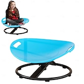 baratos Atividade ao Ar Livre-Brinquedos sensoriais para autismo, cadeira giratória para autismo com design de alça dupla, treinamento de coordenação corporal, sentar e girar, base de metal, cadeira giratória mais segura para