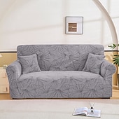 baratos Cobertura de Sofa-Capa elástica para sofá em tecido jacquard, capa elástica para sofá secional em formato de L, capa de canto para sala de estar, 1/2/3/4 lugares
