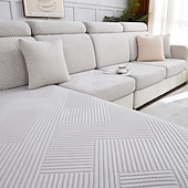 abordables Funda de sofá-Funda de cojín elástica para sofá, funda elástica para sillón seccional, sofá de dos plazas, 4 o 3 plazas, forma de L, sólida, suave, duradera, lavable