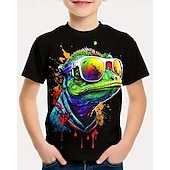cheap Boy&#039;s 3D Animals-Boys 3D Animal Dinosaur T shirt Tee Short Sleeve Summer Spring Fashion Basic Kids 4-12 Years Crew Neck Outdoor Casual Daily Regular Fit