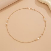 abordables Colliers-Collier Sautoir Perle d&#039;imitation Femmes Élégant Mode Mignon Perles Mignon Rond Colliers Tendance Pour Mariage Soirée Quotidien
