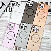 cheap iPhone Cases-Magnetic Phone Case for iPhone 16/15/14/13/12 Pro Max/Plus – Translucent PC Back Cover, MagSafe Compatible, Magnetic Adsorption, Wireless Charging Support