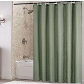 cheap Shower Curtains-Luxury Waffle Weave Shower Curtain 180cm*180cm(70&quot;*70&quot;) Water Repellent Bathroom Bathtub Cloth Fabric Shower Curtain Set, Hole-Free Toilet Partition Curtain for Separating Dry Wet Area