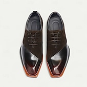 preiswerte Klassische Anzugschuhe-Herren-Schnürschuhe aus hochwertigem braunem Leder mit Brogue-Details – elegante Schuhe für Gala-Dinner, formelle Bälle und Abendveranstaltungen