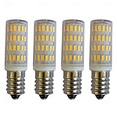 abordables Ampoules LED type maïs-Ampoules LED E14 12 V 24 V AC/DC 5 W 63 LED 4014 SMD ampoule 40 W équivalent ampoule à incandescence 400-450 lumens dimmable pour maison bateau camping-car marine 4 pièces