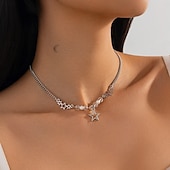 abordables Collares-Gargantillas Perla Mujer Moda Artístico Sencillo Multi capa Estrella Boda Irregular Gargantillas Para Boda Fiesta Víspera de Todos los Santos