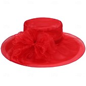 billiga Fascinatorer &amp; Hattar-Elegant Retro / vintage Derbyt Huvudbonad Hattar Kyrkhatt Gentledam Adelsdam Maskeradkläder Dam alla hjärtans dag Derby Bröllopsfest Ascot Vuxna Hatt Vår &amp; sommar