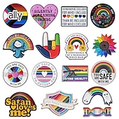 Χαμηλού Κόστους Διακοσμήσεις Pride-Καρφίτσα ουράνιου τόξου για τον μήνα υπερηφάνειας lgbtq για αγάπη, ενότητα και υπερηφάνεια περίπου 3x3 εκ.